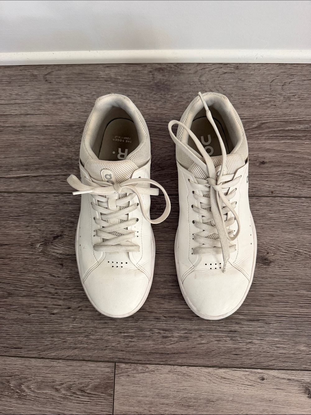 On Running Women's Off-White Lace-Up Sneakers